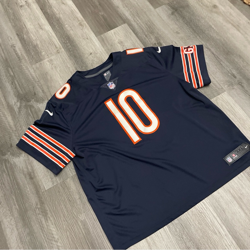 Nike Chicago Bears NFL Game Jersey Mitch Trubisky #10 Navy Men’s Size 3XL BNWT